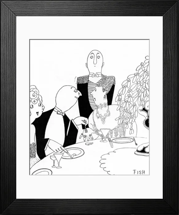 Framed Print : The Food Problem, WW1 cartoon by Fish Framed Print : The Food Problem, WW1 cartoon by Fish