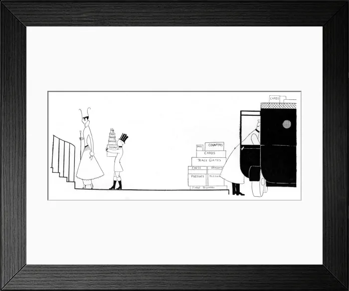 Framed Print : Buying games for the Tatler scheme, WW1 Framed Print : Buying games for the Tatler scheme, WW1