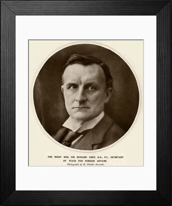 Framed Print : Sir Edward Grey in 1915