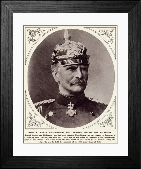Framed Print : August von Mackensen in 1915