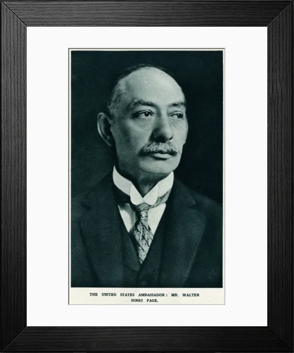 Framed Print : Dr Walter Hines Page Framed Print : Dr Walter Hines Page