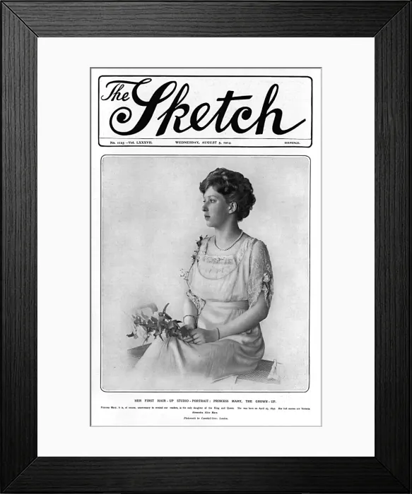 Framed Print : Princess Mary on the cover of The Sketch Framed Print : Princess Mary on the cover of The Sketch