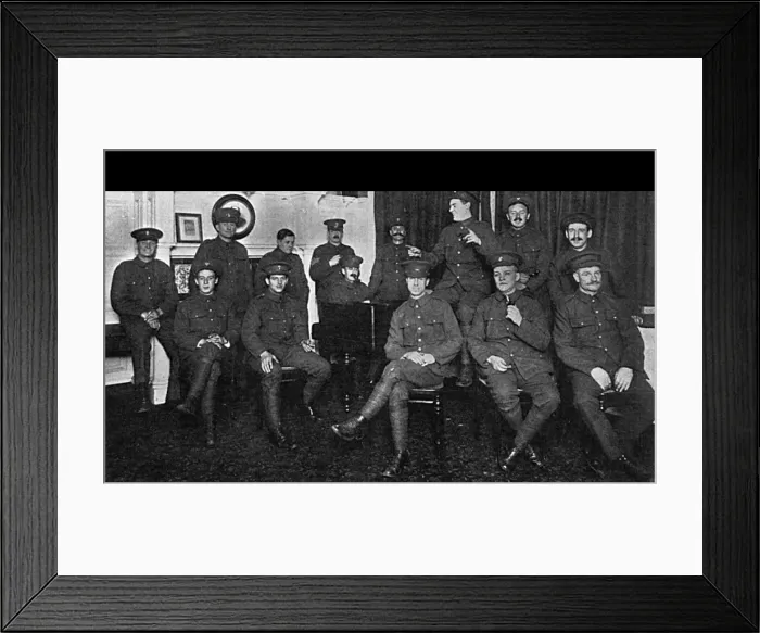Framed Print : Sportsmens Battalion having a sing-song, WW1 Framed Print : Sportsmens Battalion having a sing-song, WW1