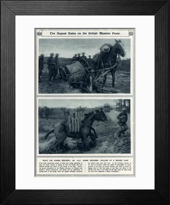 Framed Print : August 1917 rains on British Western Front