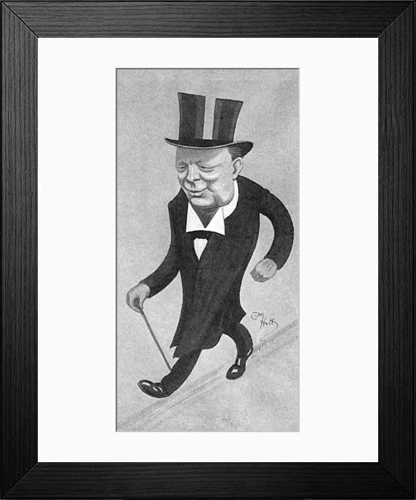Framed Print : Winston Churchill by Tom Hutt Framed Print : Winston Churchill by Tom Hutt