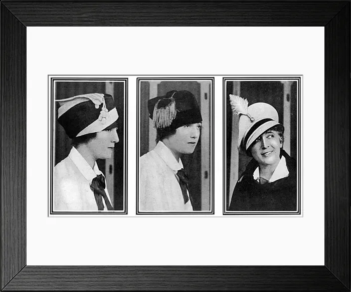 Framed Print : How the War Affects Hat Fashion, WW1 Framed Print : How the War Affects Hat Fashion, WW1