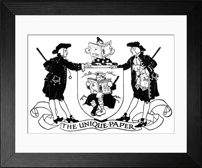 Framed Print : Tatler Coat of Arms, WW1 Framed Print : Tatler Coat of Arms, WW1