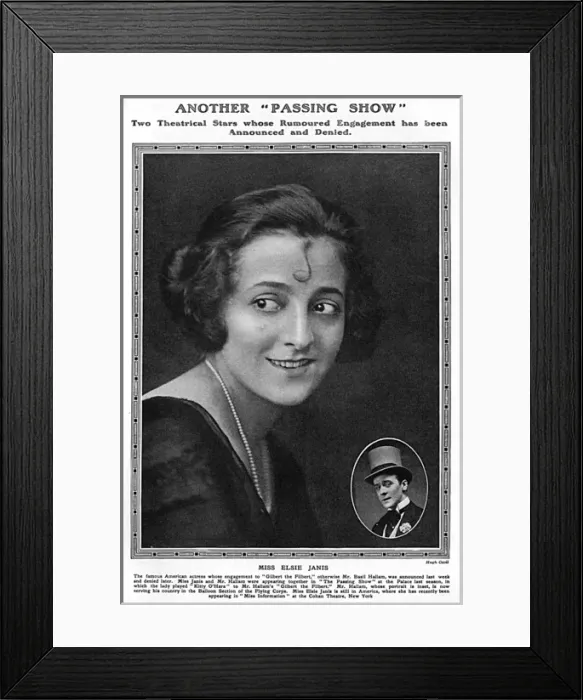 Framed Print : Elsie Janis and Basil Hallam