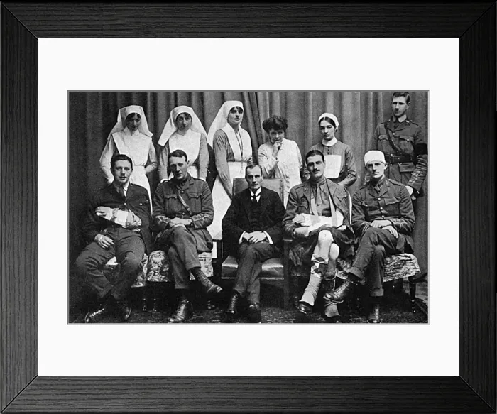 Framed Print : Officers & Nurses of the Northern Star & Southern Cross Hosp