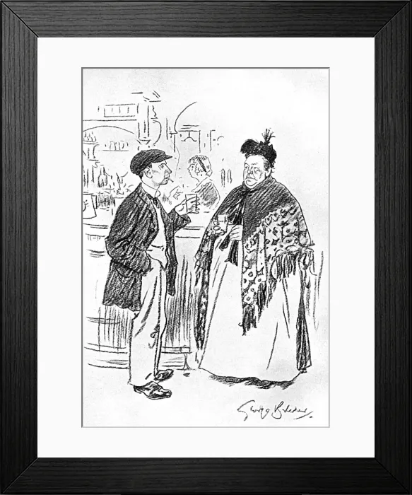 Framed Print : Clinching it by George Belcher, WW1 drinking