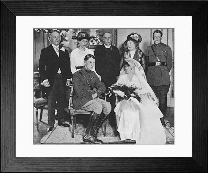 Framed Print : Wedding of Captain La Touche Congreve V. C Framed Print : Wedding of Captain La Touche Congreve V. C