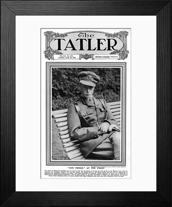 Framed Print : Tatler cover - Prince of Wales, 1916 Framed Print : Tatler cover - Prince of Wales, 1916
