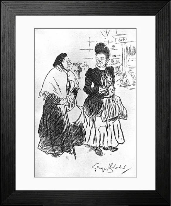 Framed Print : Overheard by George Belcher Framed Print : Overheard by George Belcher
