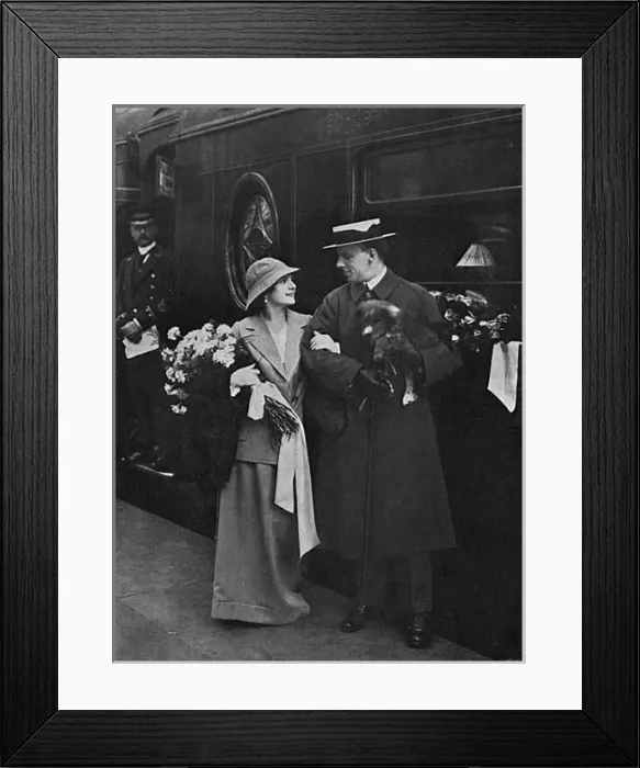 Framed Print : Balachowa and Mordkin leaving for the front Framed Print : Balachowa and Mordkin leaving for the front