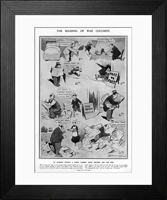 Framed Print : The massing of war columns Framed Print : The massing of war columns