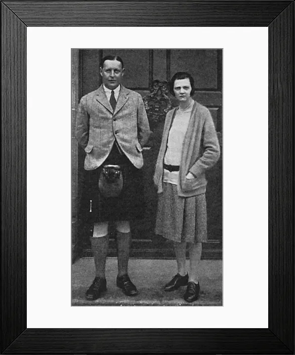 Framed Print : Captain Sir Alexander Gordon-Cumming and his wife, 1930 Framed Print : Captain Sir Alexander Gordon-Cumming and his wife, 1930