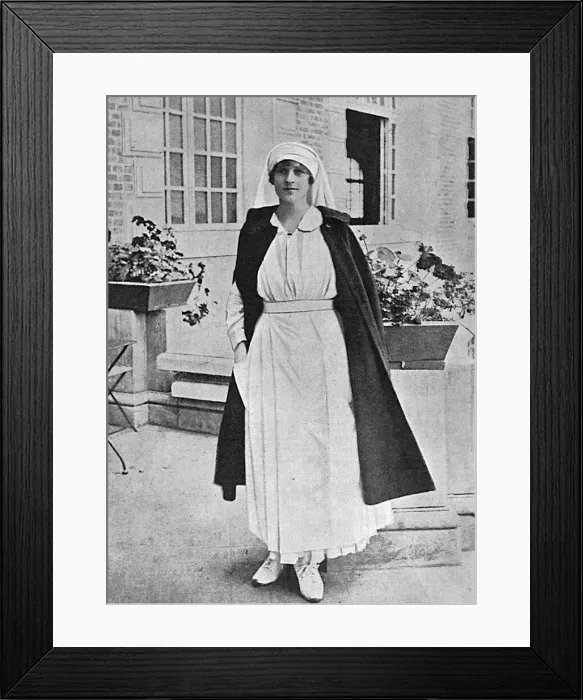 Framed Print : Zena Dare as a nurse, WW1