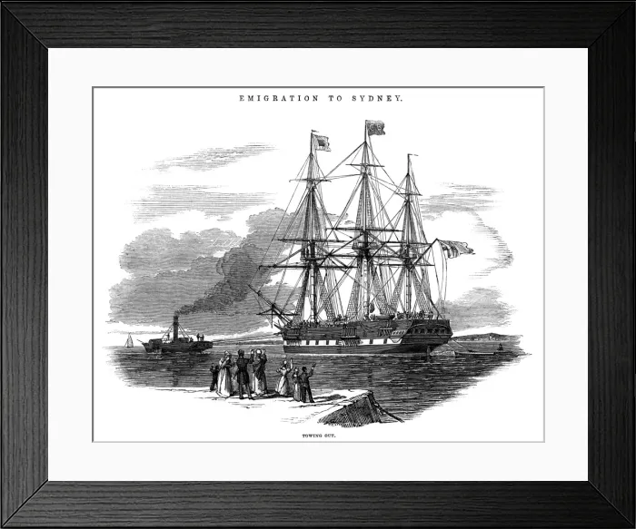 Framed Print : Emigrant ship St Vincent Framed Print : Emigrant ship St Vincent