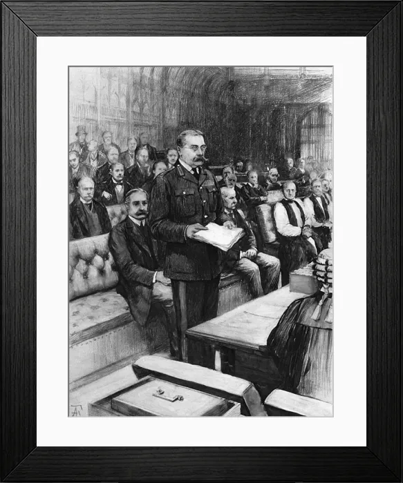 Framed Print : Kitchener as war minister, shortly before his death, 1916