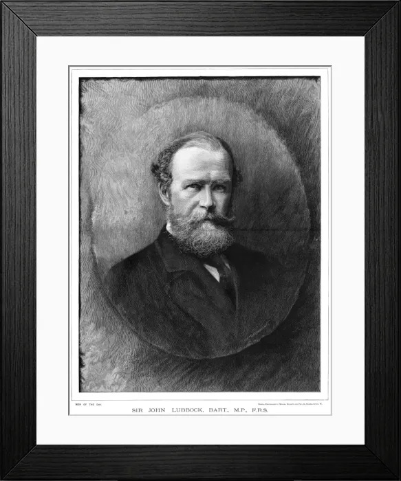 Framed Print : Sir John Lubbock, 1st Baron Avebury