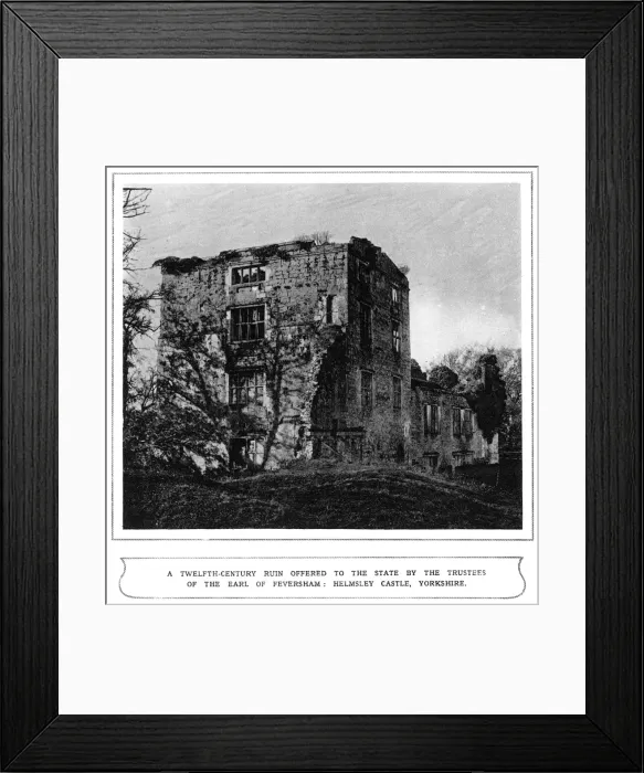 Framed Print : Helmsley Castle, Yorkshire Framed Print : Helmsley Castle, Yorkshire
