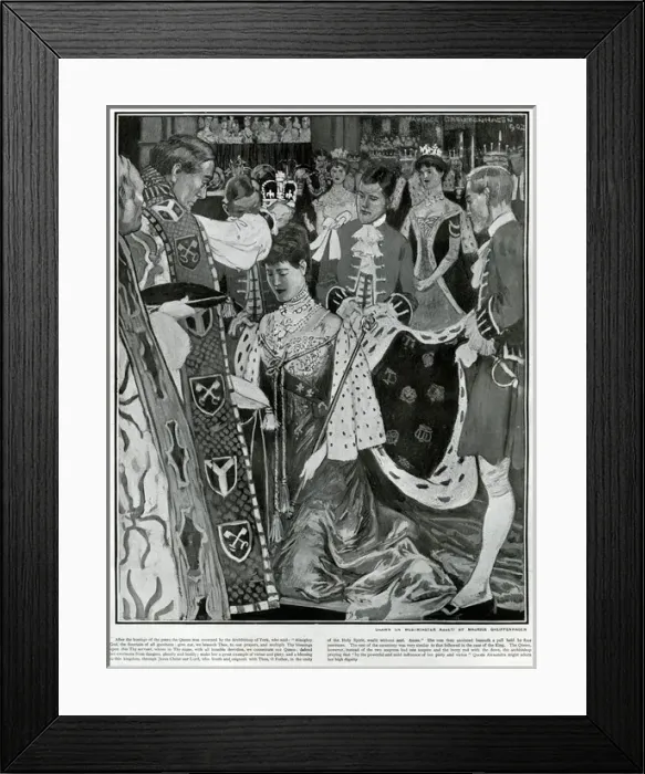 Framed Print : Crowning of Queen Alexandra Framed Print : Crowning of Queen Alexandra
