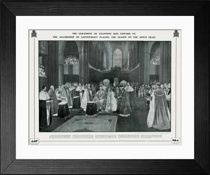 Framed Print : Ceremony of crowning of King Edward VII Framed Print : Ceremony of crowning of King Edward VII