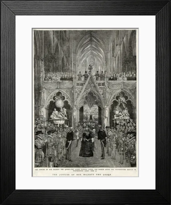 Framed Print : Golden Jubilee of Queen Victoria 1887 Framed Print : Golden Jubilee of Queen Victoria 1887