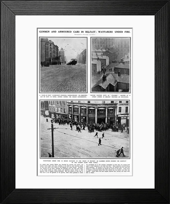 Framed Print : Belfast riots, 1921 Framed Print : Belfast riots, 1921