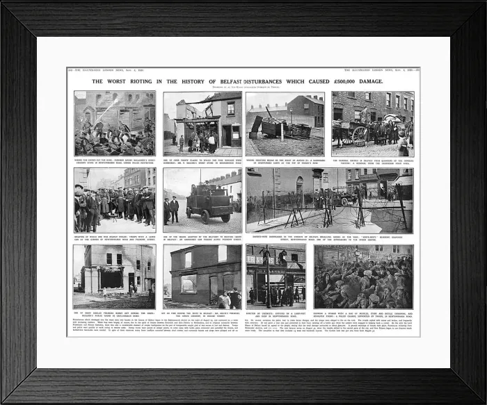 Framed Print : Belfast riots, August 1920 Framed Print : Belfast riots, August 1920