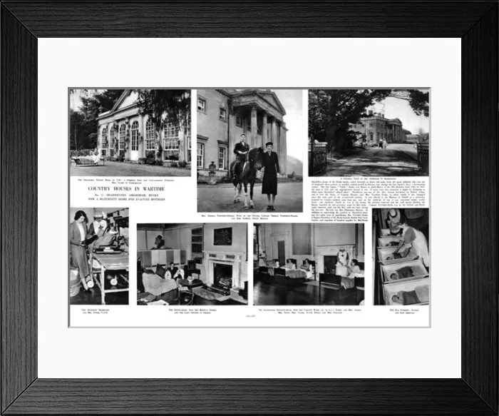 Framed Print : Shardeloes country house during wartime Framed Print : Shardeloes country house during wartime