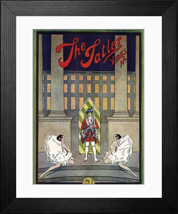 Framed Print : Tatler Christmas front cover, 1918 Framed Print : Tatler Christmas front cover, 1918