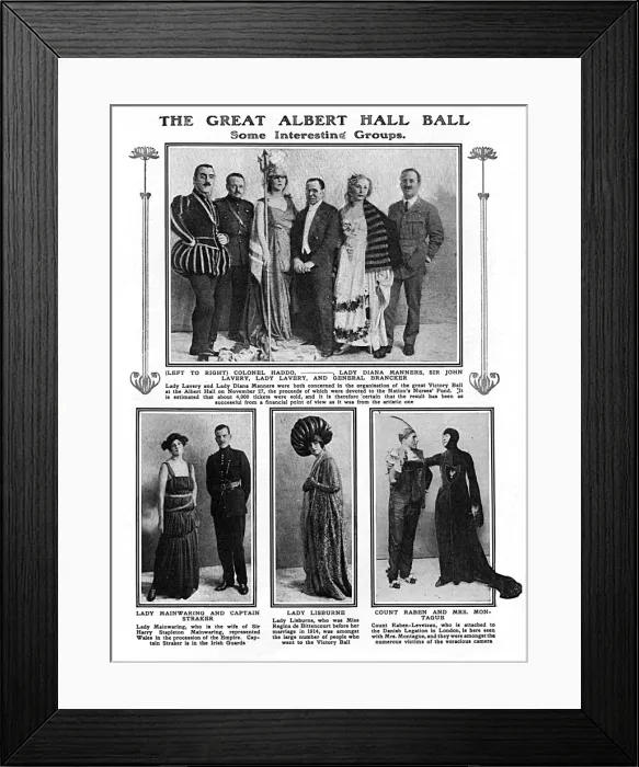 Framed Print : Victory Ball at the Albert Hall, end of WW1 Framed Print : Victory Ball at the Albert Hall, end of WW1