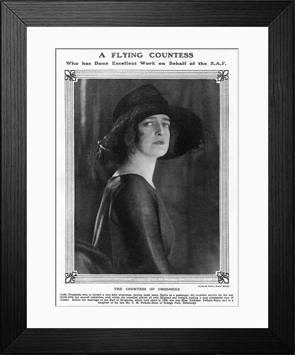 Framed Print : A Flying Countess, Lady Drogheda Framed Print : A Flying Countess, Lady Drogheda