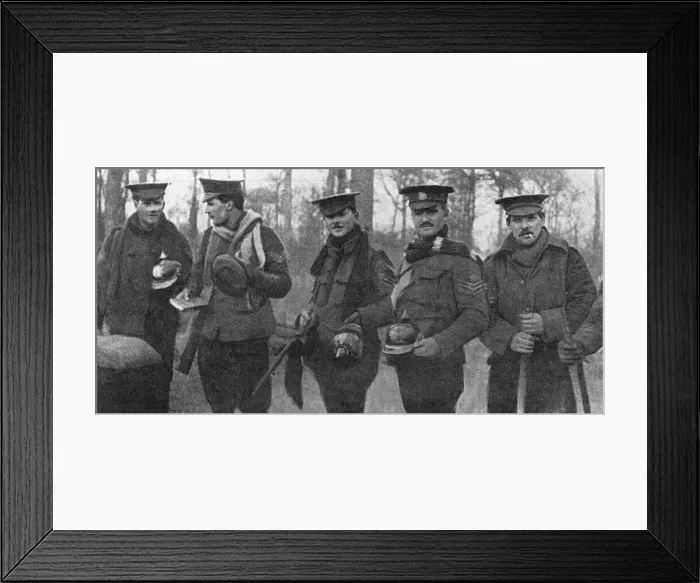 Framed Print : Gifts from Germans following the Christmas truce, WW1 Framed Print : Gifts from Germans following the Christmas truce, WW1