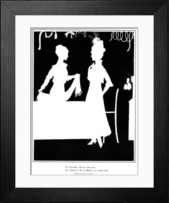 Framed Print : The Needless Question, predominance of khaki, WW1
