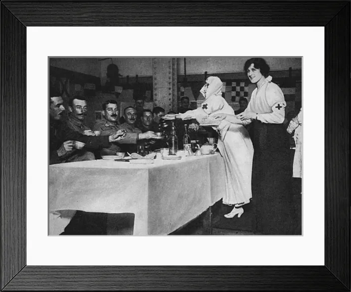 Framed Print : Zena Dare working at the front during WW1 Framed Print : Zena Dare working at the front during WW1