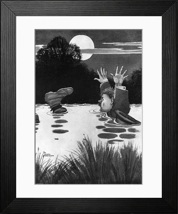Framed Print : Periscopomania by William Heath Robinson Framed Print : Periscopomania by William Heath Robinson
