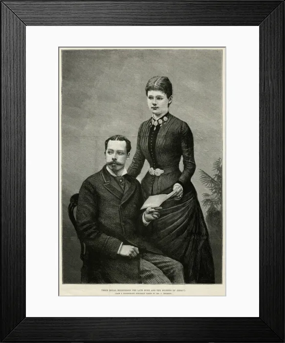 Framed Print : Prince Leopold, Duke of Albany & Princess Helena Framed Print : Prince Leopold, Duke of Albany & Princess Helena