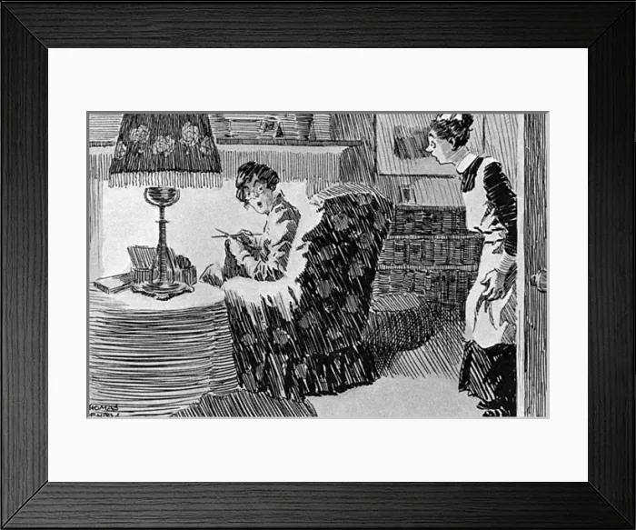 Framed Print : Billeting soldiers, WW1 humour