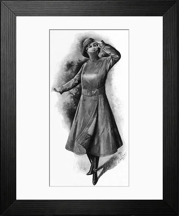 Framed Print : Trench coat for canteen workers by Aquascutum, WW1