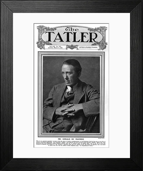 Framed Print : Tatler cover - Gerald du Maurier Framed Print : Tatler cover - Gerald du Maurier