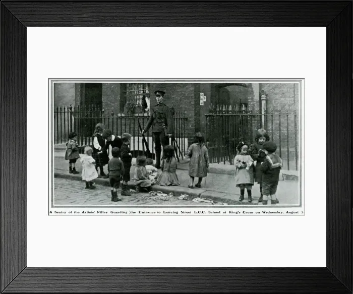 Framed Print : School Sentry 1914 Framed Print : School Sentry 1914