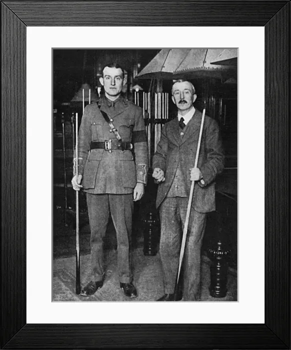 Framed Print : Billiard player J. Graham Symes in khaki, WW1 Framed Print : Billiard player J. Graham Symes in khaki, WW1