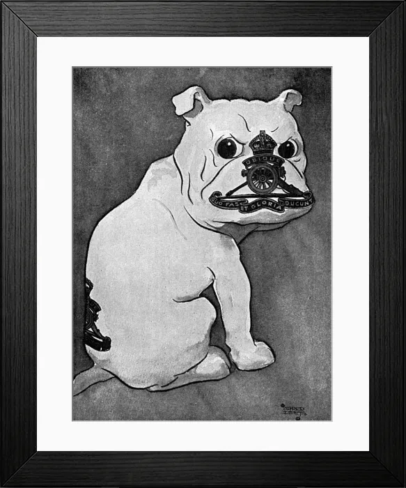 Framed Print : Masbadges - 10. The Royal Dog (The Royal Artillery)
