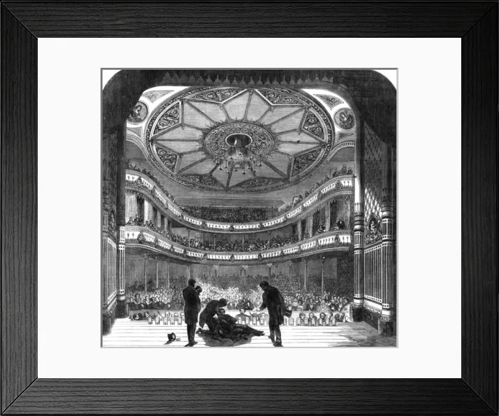 Framed Print : Holborn Theatre, London, 1866 Framed Print : Holborn Theatre, London, 1866