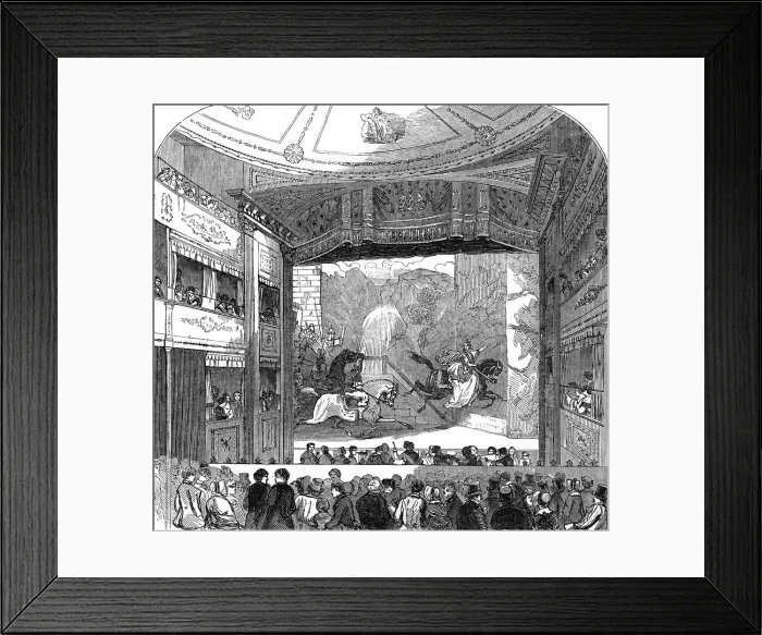 Framed Print : The New Standard Theatre, 1845 Framed Print : The New Standard Theatre, 1845