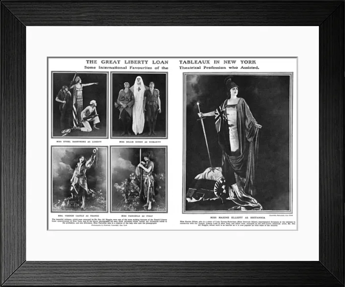 Framed Print : The Great Liberty Loan Tableaux in New York Framed Print : The Great Liberty Loan Tableaux in New York