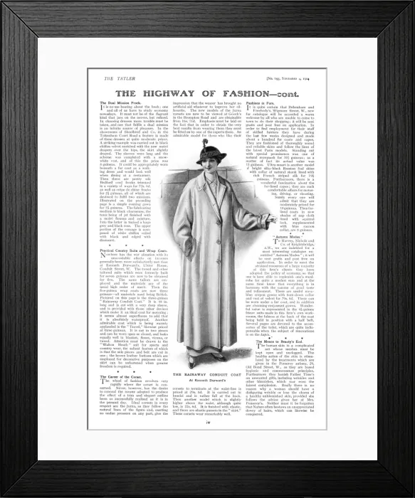 Framed Print : Rainaway Conduit Coat Framed Print : Rainaway Conduit Coat
