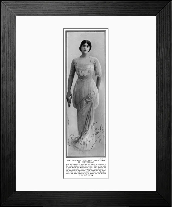 Framed Print : The Rani Prem Kaur of Kapurthala Framed Print : The Rani Prem Kaur of Kapurthala